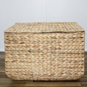Hot Selling Eco-Friendly Modern <b>Rectangular</b> Woven Storage <b>Basket</b> Handle Storage Organizer for Living - Product Image 2