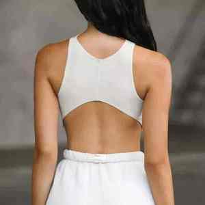 Ensemble de yoga 2 pièces pour femme de haute qualité OEM : Leggings de fitness et soutien-gorge de sport sans bretelles - Product Image 2