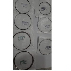Juego de cuerdas Veena de alambre de acero duradero para violín e instrumentos de cuerda indios, para práctica y reparación - Product Image 3