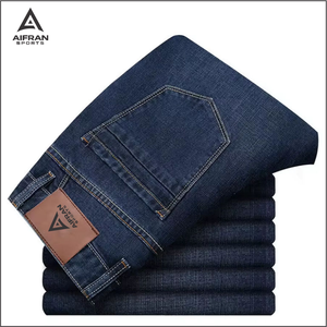 Aifran, fabricant de jeans en denim en gros, jeans décontractés de haute qualité pour hommes et femmes, design personnalisé - Product Image 6