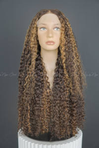 ขายส่งวิกผมหยิกผมเวียดนามมนุษย์ธรรมชาติสีดําPre pluckปมฟอกขาวHdลูกไม้หรูหรา - Product Image 3