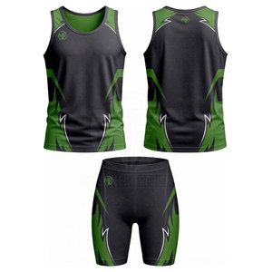 Uniforme Moderno para Atletismo, Ropa Deportiva Ligera para Correr, Conjunto Personalizado con Impresión para Competencia de Equipo - Product Image 2