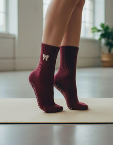 Calcetines Deportivos Heart Grip, Antideslizantes, de Algodón Elástico, Transpirables, Cómodos, para Yoga, Pilates, Fitness, Modernos, para Entrenamiento en Interiores - Product Image 6