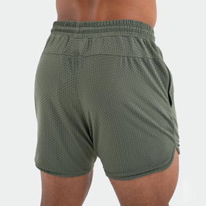 Shorts de boxe pour hommes en polyester/nylon 180g, écologiques, unis, décontractés, mi-longs, taille élastique, séchage rapide, durables, respirants, légers - Product Image 2