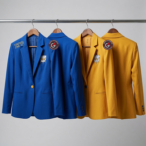 Sigma Gamma Rho การออกแบบล่าสุดแฟชั่นสุภาพสตรีเสื้อเบลเซอร์ที่กําหนดเองพิมพ์ผ้าฝ้ายโพลีเอสเตอร์ผู้หญิงเสื้อเบลเซอร์ - Product Image 3