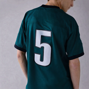 เสื้อฟุตบอลอเมริกันพรีเมียมแบบสั่งทำพิเศษสำหรับผู้ชาย เสื้อกีฬาตาข่ายระบายอากาศดี รับผลิตแบบ OEM แบรนด์ส่วนตัว ชุดฝึกซ้อมสำหรับทีม B2B สหรัฐอเมริกา - Product Image 4