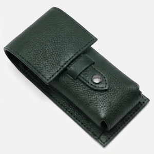 Estuche de Viaje Protector para Brocha de Afeitar de Cuero Genuino de Lujo Personalizado, Bolsa de Almacenamiento Portátil para Brochas de Maquillaje - Product Image 2