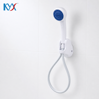 Ensemble de pommeau de douche manuel en plastique avec tuyau résistant au gel et support mural pour salle de bain, remplacement de douche