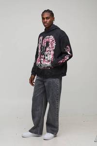 Sweat à capuche personnalisé DTF pour homme, impression graphique sur mesure, sweat-shirt à capuche OEM, streetwear décontracté, haut à manches longues, vêtements pour homme - Product Image 6