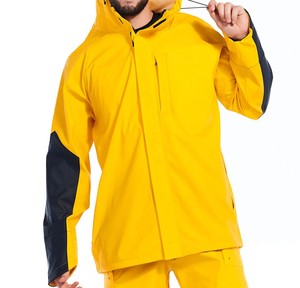 <b>Waterproof</b> Unisex Lightweight Windproof Hooded Outdoor Bomber <b>Jacket</b> Breathable Quick Dry Hiking Cycling Fishing Zipper Front - Product Image 2