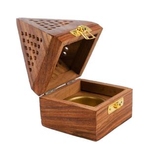 ที่วางธูปไม้เนื้อแข็งทันสมัย พร้อมฐานไม้หอม โดย faizacraft - Product Image 2