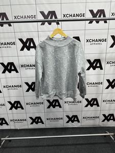 Sweat-shirt surdimensionné à col montant personnalisé pour femme, imprimé lettres, manches longues - Product Image 4