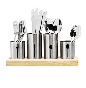 Organizador de Cubiertos Metálico Multifuncional de Primera Calidad, Ideal para Mantener los Utensilios de Mesa en Perfecto Orden y Accesibles - Product Image 6