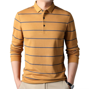 Polo décontracté à rayures pour homme, respirant, idéal pour l'été – Vêtements de polo OEM/ODM – Vente chaude - Product Image 1