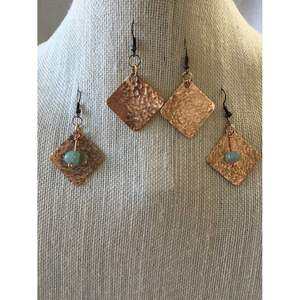 Bijoux de mode en cuivre et laiton écologiques faits à la main de qualité supérieure, design exclusif tendance pour les bijoux de fête, accessoires de bijoux - Product Image 4