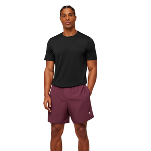 Mens Arrival 7 Inch Slim Fit Athletic Gym <b>Shorts</b> Lightweight Workout Training Fitness <b>Shorts</b> <b>Burgundy</b> - Product Image 3