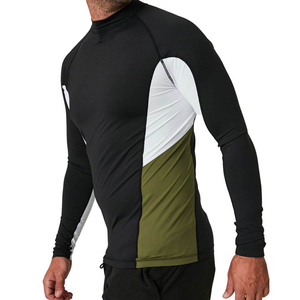 <b>Mens</b> Surfing Rash Guard UV Sun Protection Rashguard Long Sleeve Diving Suits Quick Dry <b>Compression</b> <b>Shirts</b> Top - Product Image 2