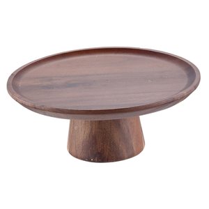 Support à gâteau rond en bois de manguier naturel, design très tendance, best-seller, pour la décoration de la maison - Product Image 3