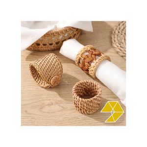 ADORABLE RATTAN NAPKIN <b>RINGS</b> WHOLESALE BEST PRICE RATTAN NAPKIN NEW MODEL MIX MODEL SELL BY SET <b>CHEAP</b> RATTAN NAPKIN HOLDER - Product Image 5
