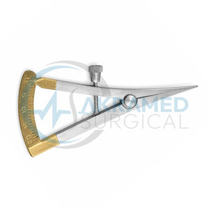 Calibrador de Medición Manual Castroviejo, Instrumento Ortopédico Quirúrgico de Acero Inoxidable, Medidor de Precisión, Herramienta Reutilizable con Certificación CE - Product Image 2