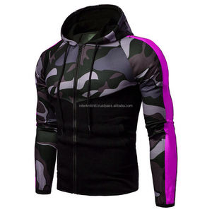 Sweat à capuche d'hiver pour homme, color block, séchage rapide, veste de sport décontractée, manteau athlétique streetwear OEM/ODM - Product Image 6