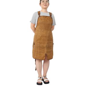Grembiule da Lavoro in Tela Cerata Resistente da 18 once, Lungo e Completamente Regolabile per Falegnami e Lavoratori del Legno, Resistente all'Acqua - Product Image 1