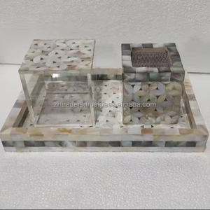 Brûleur d'encens arabe décoratif avec incrustation de nacre, parfait pour le ramadan, cadeaux, célébrations de l'Aïd, décoration intérieure élégante - Product Image 1