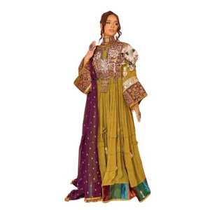 Robes Afghanes Kuchi 2026 sur Mesure pour Femmes – Tenue de Mariage et de Fête Brodé à la Main, Respirant, Grande Taille, Maxi Robe Afghane - Product Image 1
