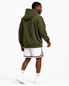 Sudadera con Capucha para Hombre, Color Verde Oliva, 100% Algodón, Felpa Francesa, Corte Regular, Logotipo Frontal, Estilo Casual, Ecológica, para Primavera - Product Image 5