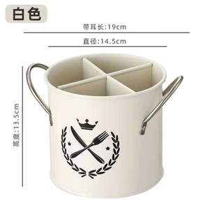 Porta cubiertos de metal estilo rústico para decoración de cocina natural que realza el espacio con una apariencia metálica cálida. - Product Image 5