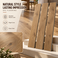 Revêtement de sol composite pierre-plastique SPC de qualité supérieure, haute résistance à l'usure, système de clic, planches de vinyle, résistant à l'humidité, pour sols intérieurs