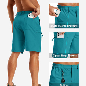 Pantalones Cortos Deportivos de Alta Calidad para Hombre, Cintura Elástica, Ligeros, para Gimnasio, Entrenamiento, Running, Senderismo, Verano - Product Image 2