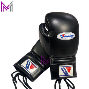 Nouvel ensemble d'équipements de boxe personnalisés Winning, kit de sparring en cuir véritable, ensemble de boxe 3 pièces avec protège-tête intégral, protège-guêtres et gants - Product Image 2