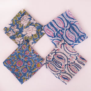 Nouvelle collection d'été Craftjaipur, bandana en popeline de coton naturel, imprimé à la main, multicolore, magnifique, écologique - Product Image 3