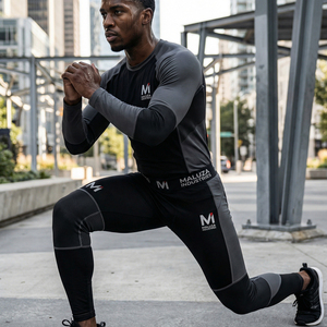 Vêtements de sport unisexes pour la course à pied et l'entraînement, vêtements de performance pour la salle de sport, édition européenne, survêtement Maluza en spandex/polyester - Product Image 6