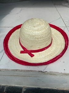 Sombrero Mexicano de Paja de Ala Ancha, Material de Paja Natural de Vietnam, para Festivales de Verano, Disfraces, Uso en la Playa - Product Image 4