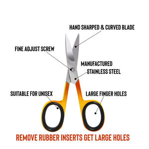 Tijeras Profesionales de Acero Inoxidable de 3.5 Pulgadas para Cutículas, Curvas y Afiladas, Herramienta de Belleza - Product Image 5