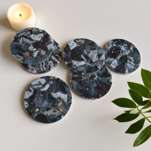 Sous-verres en Agate Mousse Naturelle – Design Élégant – Supports pour Boissons, Café et Plats – Vente en Gros OEM/ODM - Product Image 1