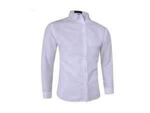 Camisa clásica de manga larga a rayas para hombre, camisa informal ajustada de manga larga para hombre, camisa de manga larga de alta elasticidad para hombre, ropa de trabajo para hombre - Product Image 5
