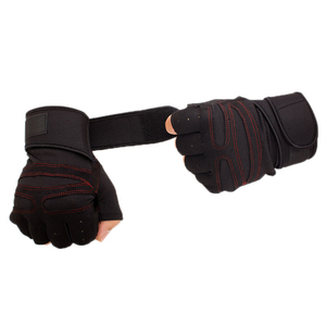 Guantes de Gimnasio para Levantamiento de Pesas, Guantes Deportivos Transpirables Antideslizantes de Medio Dedo para Entrenamiento Físico - Product Image 2