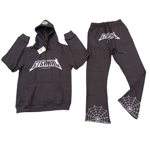 Meilleure qualité respirant couleur unie Offre Spéciale hommes formation Jogging porter confortable nouveau Design évasé Style survêtement - Product Image 5