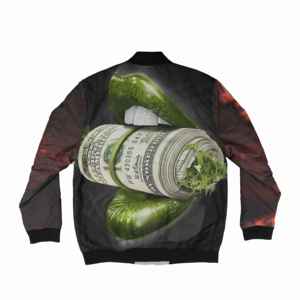 2025 Latest Custom Made Stand Collar Bomber Jacket High Quality Winter Wear Lightweight Dyed with Any Pattern <b>Design</b> - Product Image 6