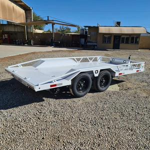 Best High Performance 8.3X12 Flatbed Utility Steel <b>Trailer</b> with 2-3500lb Brakes Gate Multi-Purpose Hauling Fast Shipping - Product Image 1