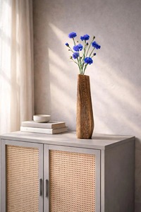 Jarrón de madera, decoración rústica para mesa, para interiores y exteriores - Product Image 4