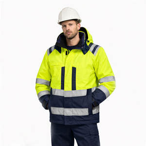 Veste de travail de sécurité réfléchissante haute visibilité pour la sécurité, vente en gros de vestes de sécurité réfléchissantes ignifuges de haute qualité - Product Image 1