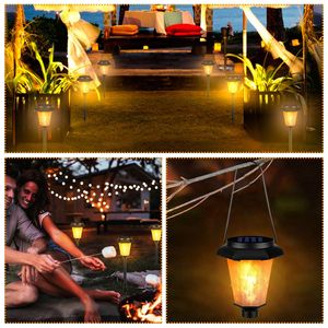 2 Lámparas Solares con Forma de Antorcha, Impermeables IP65, con Luz Parpadeante, para Jardín, Camino y Patio, Lámpara Decorativa con Estaca - Product Image 6