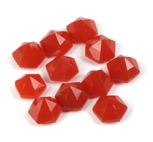 Piedras Preciosas Sueltas de Cornalina Natural, Corte Hexagonal, 6-15MM, para Anillos y Colgantes, Lote de Piedras Sueltas de Alta Calidad para Joyería - Product Image 3