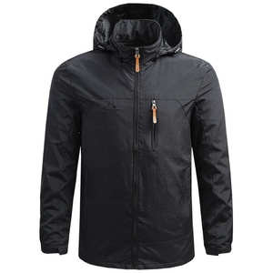 Veste coupe-vent softshell pour homme personnalisée 2024, de haute qualité, imperméable, en toile, col montant, fermeture éclair, capuche, écologique - Product Image 1