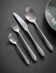 Modern Metal Dining Collection Premium Flatware for Kitchen <b>Table</b> Restaurant and Hotel Supply - Product Image 6