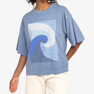 Camiseta de la Mejor Calidad para Mujer, Transpirable, Nueva, 100% Algodón, Lisa, Talla Grande, Cuello Redondo, Manga Corta, Estampada - Product Image 4